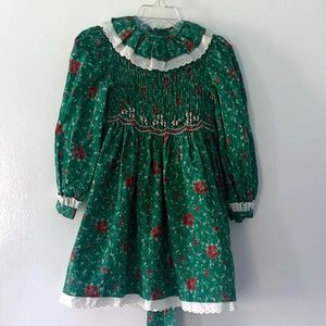 Size 5 Vintage Polly Flinders Holiday Christmas Dress